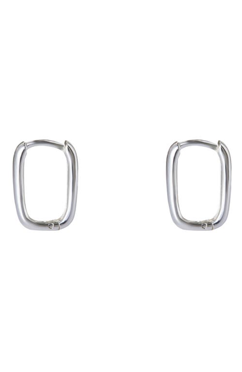 Argento Vivo Sterling Silver Oblong Hoop Earrings at Nordstrom