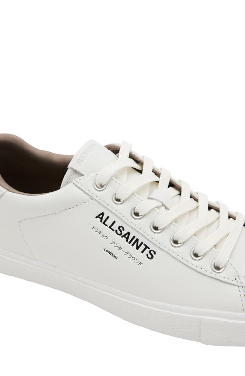 Shop Allsaints Underground Low Top Sneaker In Triple White