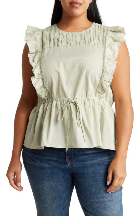 100% Cotton Plus-Size Tops for Women