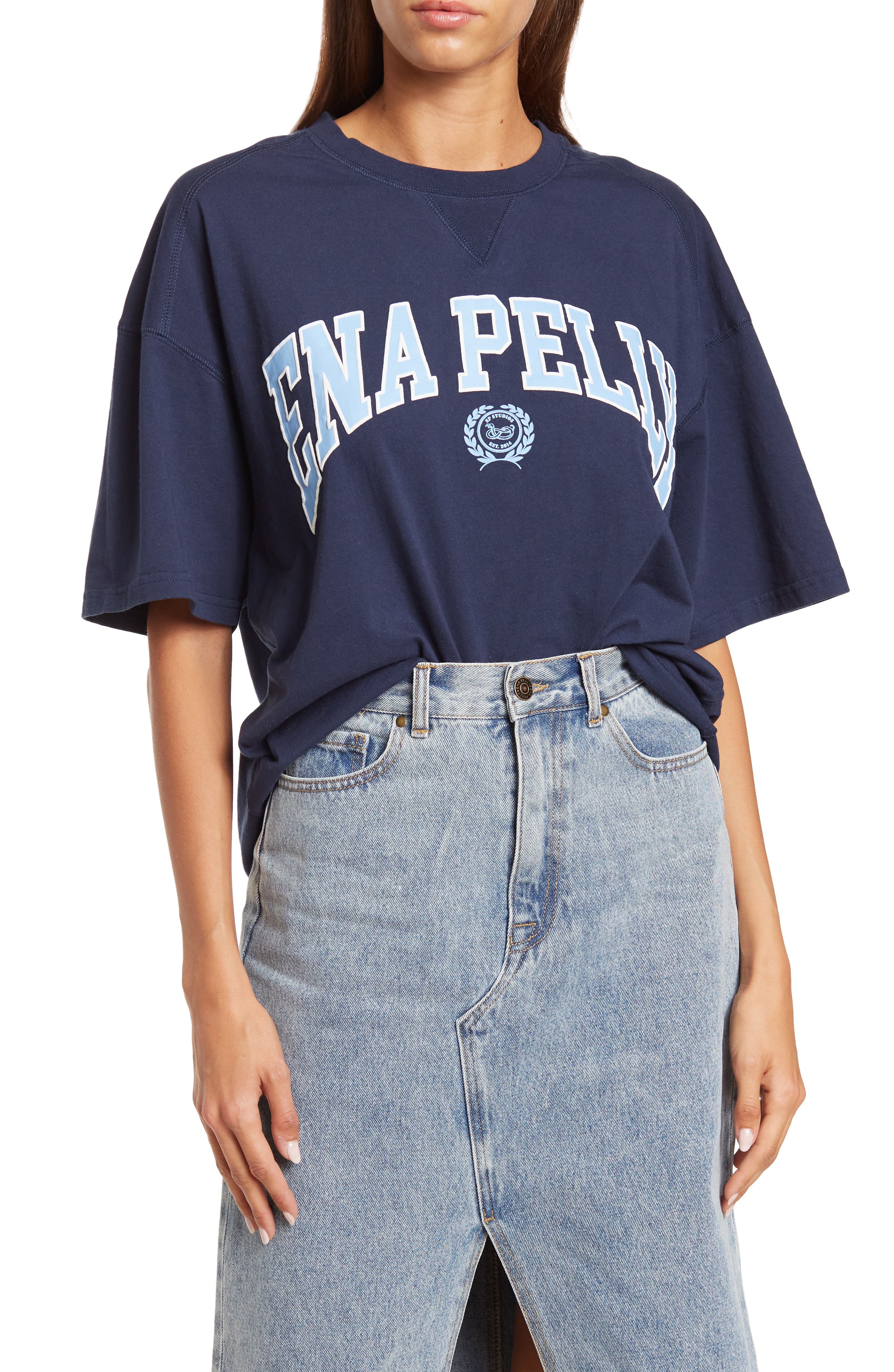 ENA PELLY Collegiate Logo T-Shirt | Nordstromrack