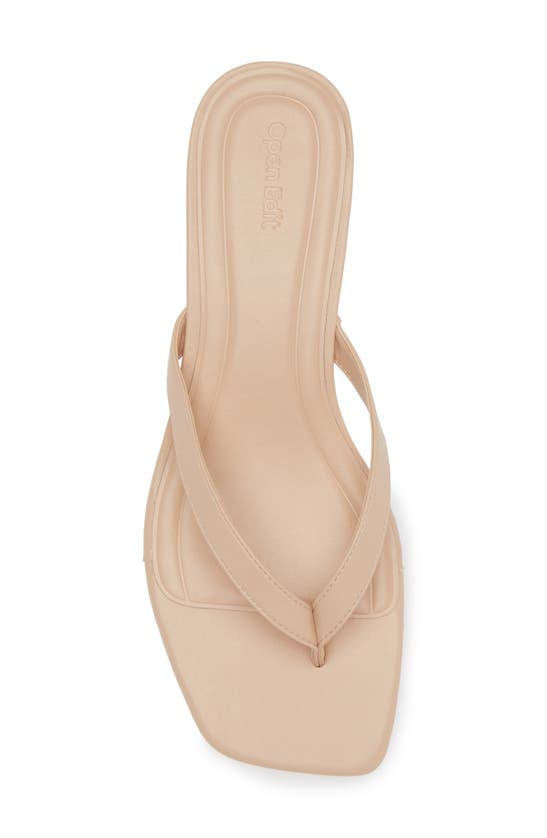 Open Edit Tori Kitten Heel Sandal In Tan Cream