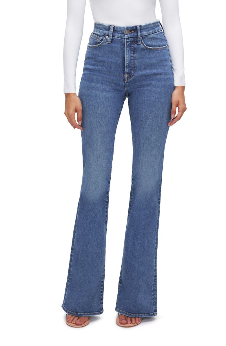Good American Always Fits Good Classic High Waist Bootcut Jeans | Nordstrom