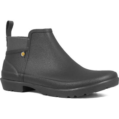 Bogs Flora Waterproof Rain Boot, Black