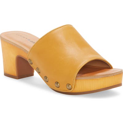 Lucky Brand Fineena Clog Slide Sandal- Yellow