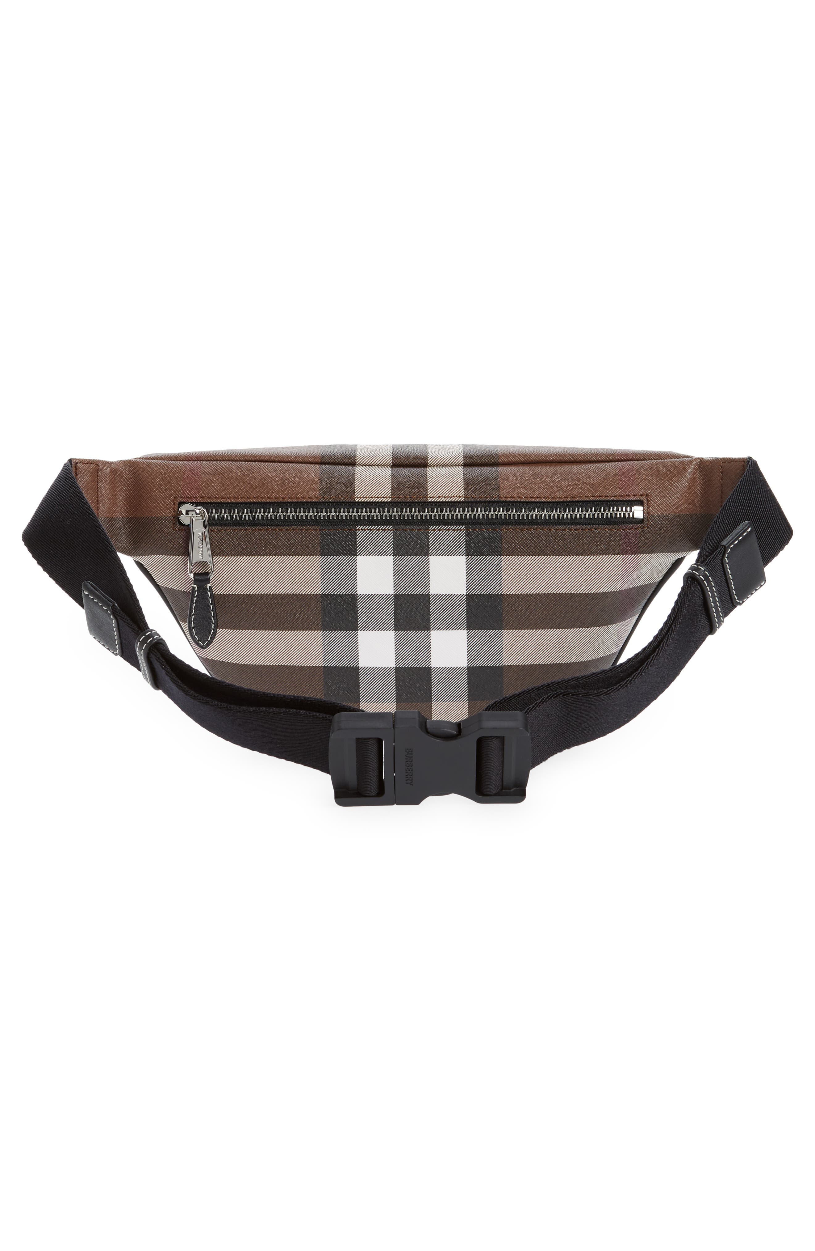 checkered belt bag