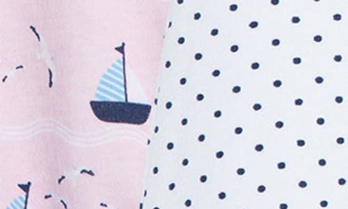 Shop Little Me Sailboat Print 2-pack Rompers In Multi