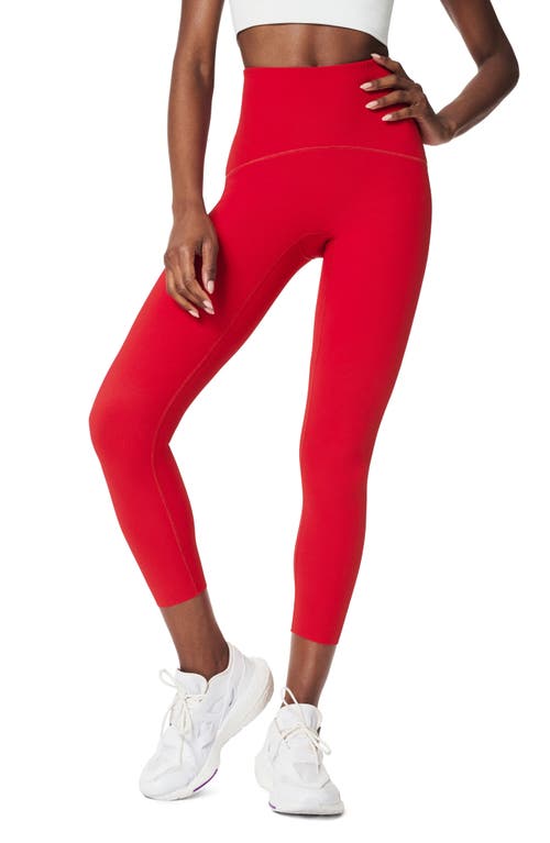 SPANX Contour Rib 7/8 Leggings in Spanx Red at Nordstrom, Size X-Large