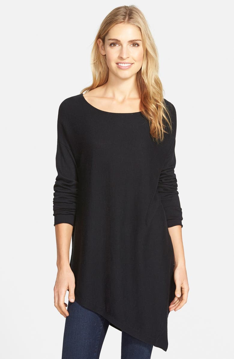 Halogen® Asymmetrical Hem Tunic Sweater (Online Only) | Nordstrom