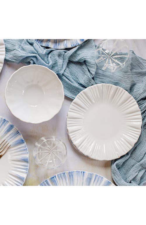 Vietri Bari Salad Plate In White