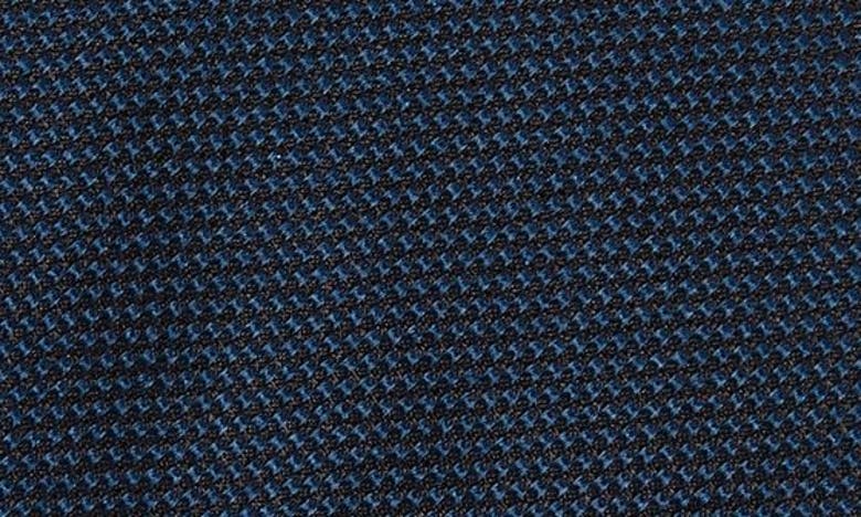 Shop Hugo Boss Boss Solid Black Silk Tie In Navy