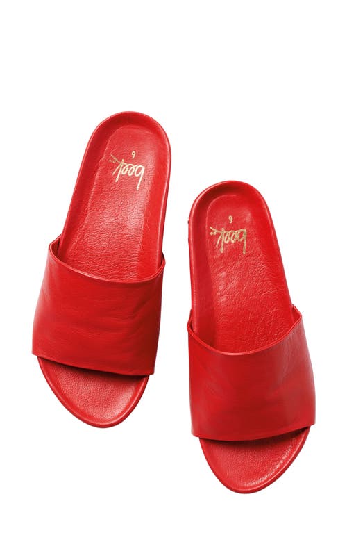 Shop Beek Pelican Slide Sandal In Red