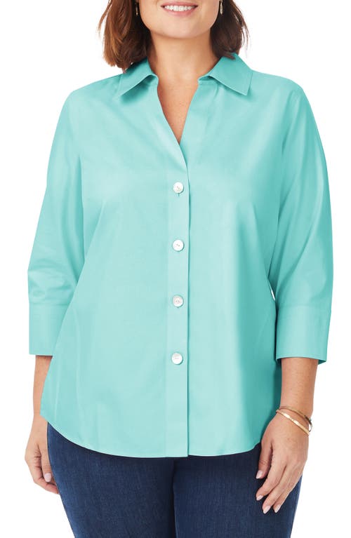 Foxcroft Paige Button-Up Shirt in Oceanside