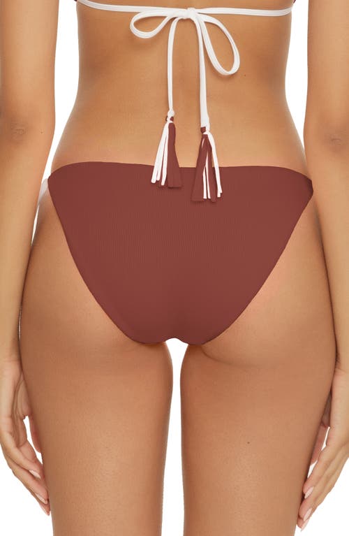 Shop Becca Modern Edge Reversible Bikini Bottoms In Coconut