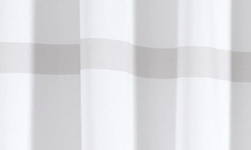 Brooks Brothers Contrast Frame Shower Curtain In White