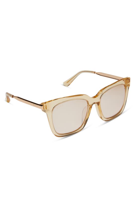 DIFF DIFF BELLA 54MM GRADIENT SQUARE SUNGLASSES