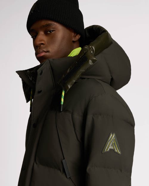 Alpenhaus Verenfeld Heavyweight Puff Parka With Removable Hood In Moss