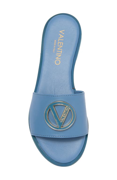 Shop Valentino By Mario Valentino Bugola Slide Sandal In Denim
