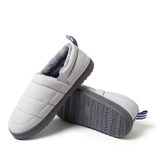Dearfoams Men's Cullen Ripstop Closed Back Slip On In Grey