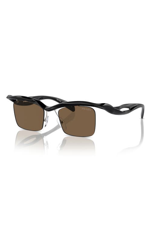 Shop Prada 47mm Square Sunglasses In Black