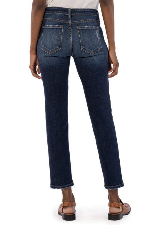 Shop Kut From The Kloth Reese Fab Ab High Waist Crop Straight Leg Jeans In Enchantment