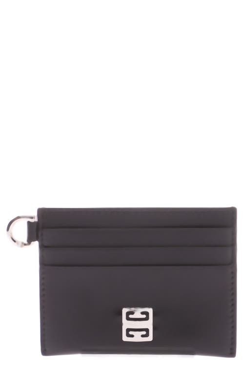 Givenchy 4G Leather Card Case in Black at Nordstrom