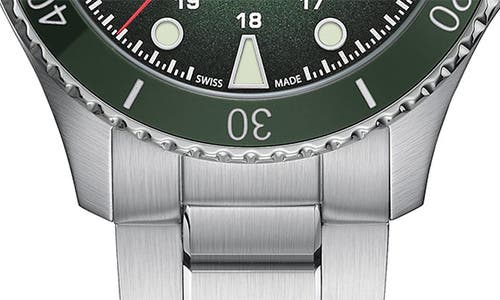 Hamilton Khaki Navy Scuba Auto Green Dial Steel Men's Watch H82525160 In Green