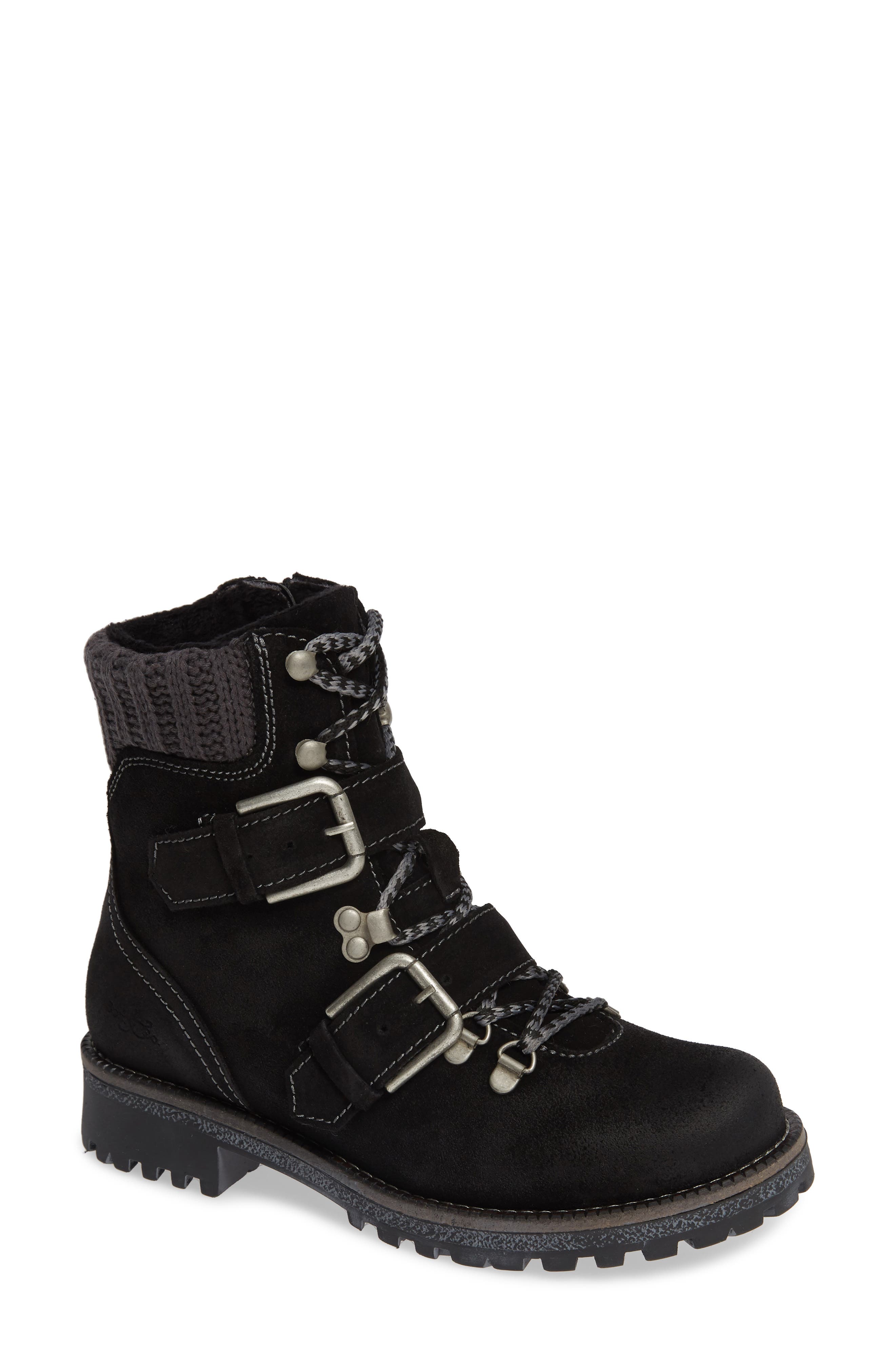 Bos. & Co. Corral Waterproof Moto Boot, Black