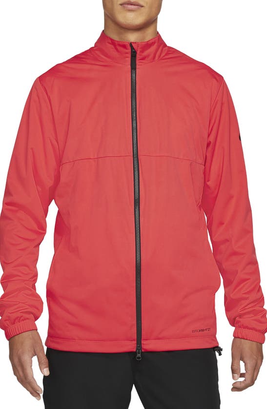 Nike Storm-fit Victory Men's Full-zip Golf Jacket In Track Red 