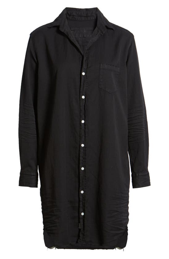 Shop Frank & Eileen Mary Classic Long Sleeve Shirtdress In Black