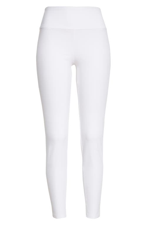 Theory Yoke Scuba Knit Leggings In White