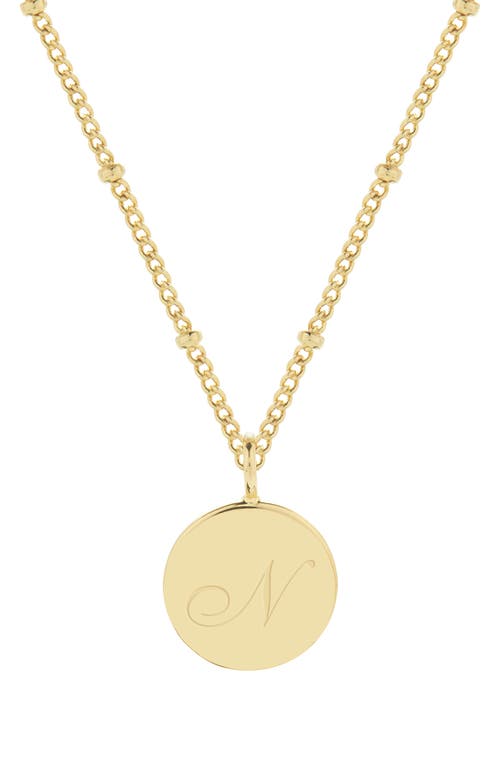 Brook and York Lizzie Initial Pendant Necklace in Gold N