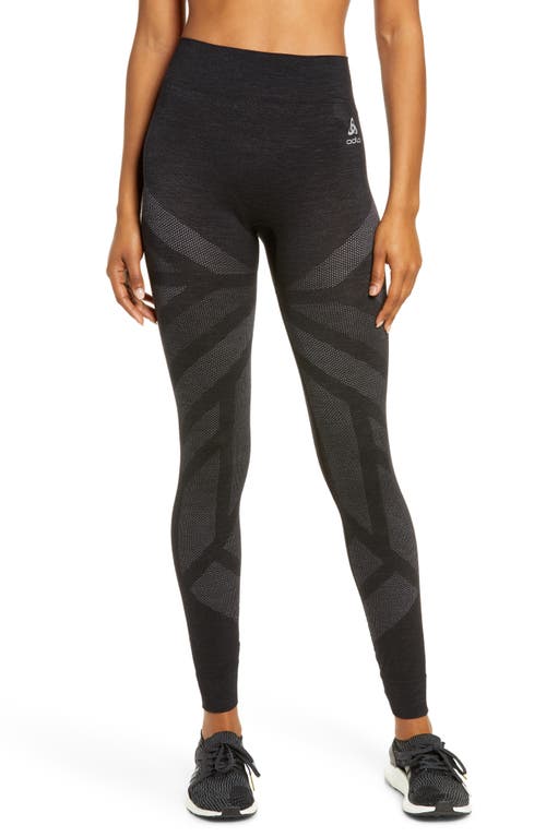 Odlo Women's Natural + Kinship Warm Base Layer Pants in Black