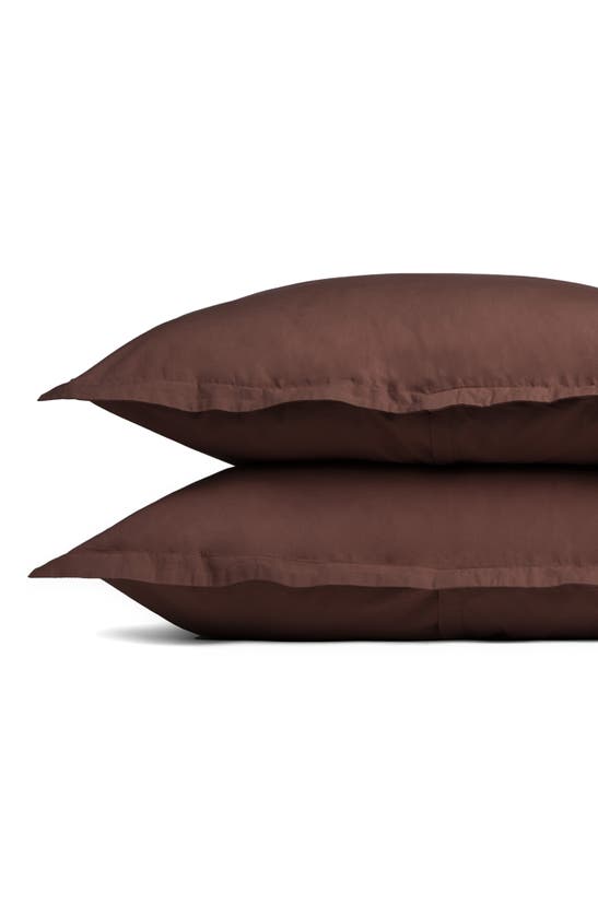 Parachute Percale Sham Set In Raisin