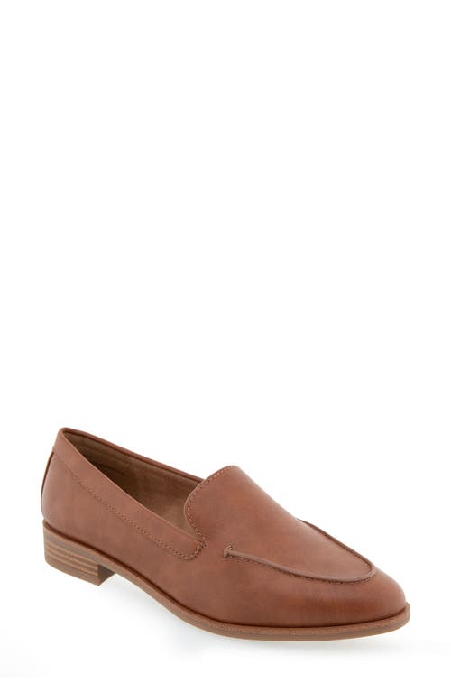 Everest Loafer in Dark Tan Faux Leather