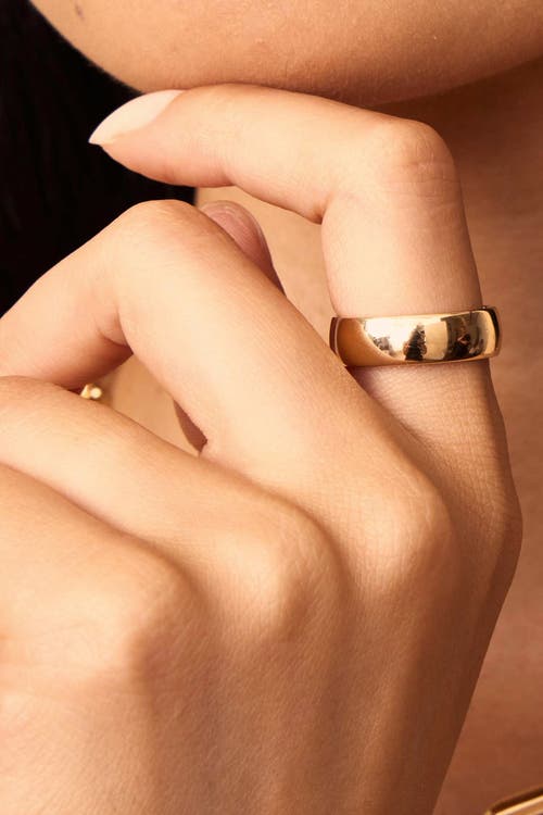 Oradina 14k Gold Forever Band Statement Ring In Yellow Gold