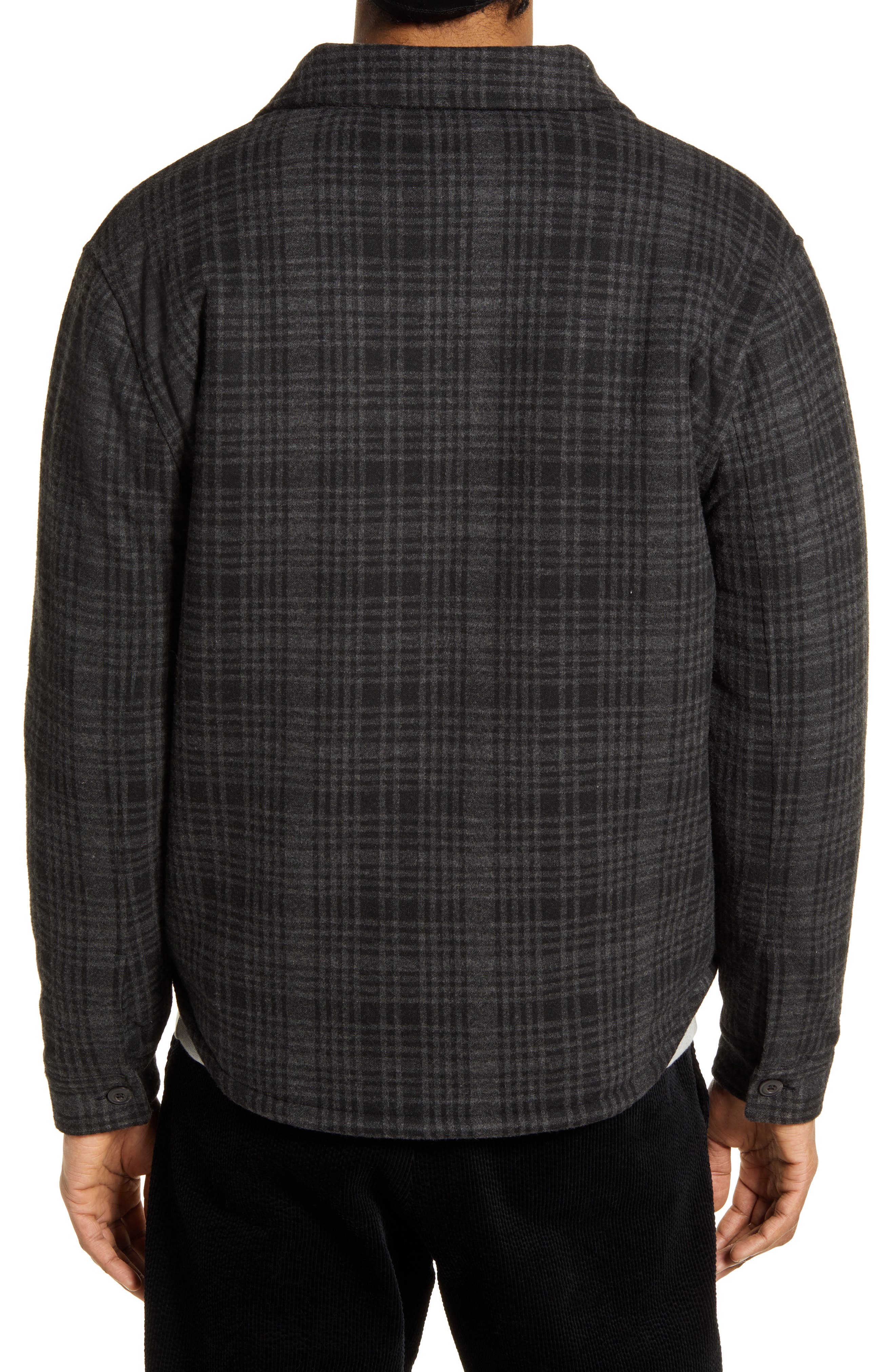 vince plaid bomber jacket