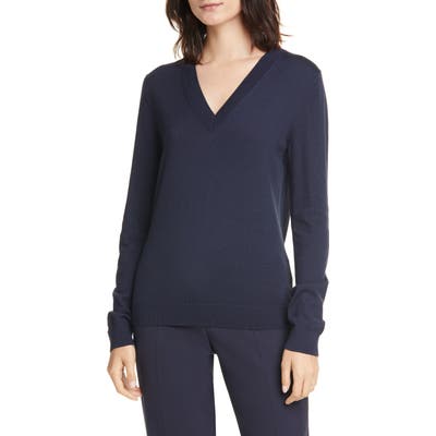 Boss Fabrona Virgin Wool Sweater, Blue