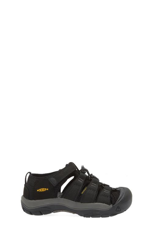 Shop Keen Kids' Newport H2 Water Friendly Sandal In Black/yellow