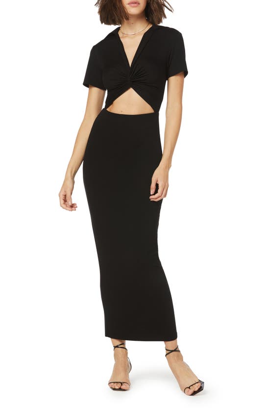 Favorite Daughter Day To Night Cutout Knit Maxi Dress In Black