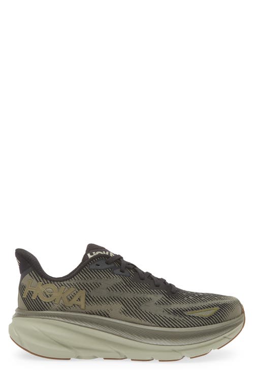 Shop Hoka Clifton 9 Running Shoe In Black/slate