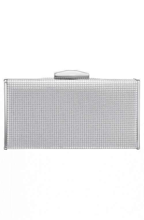 Nina Hillery Frame Clutch In Silver