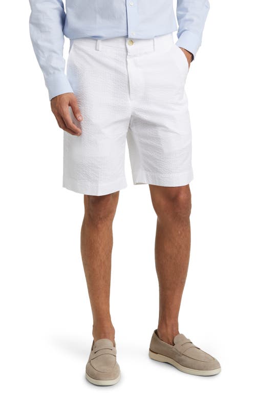 Seersucker Shorts in White