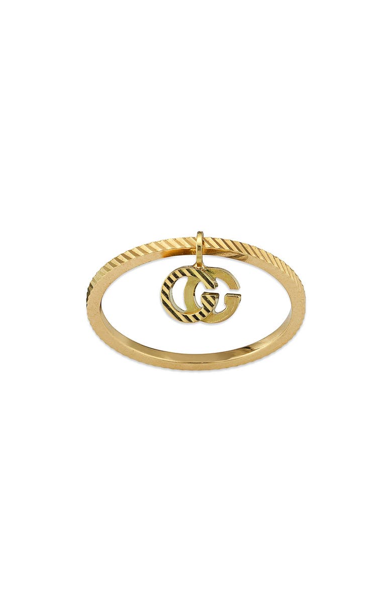 Gucci Running G 18K Gold Ring with Charm | Nordstrom
