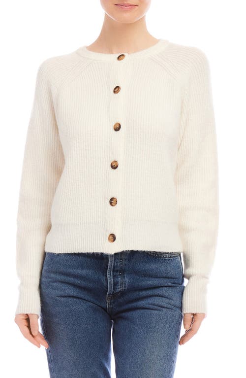 Shop Fifteen Twenty Mika Cardigan In Cream