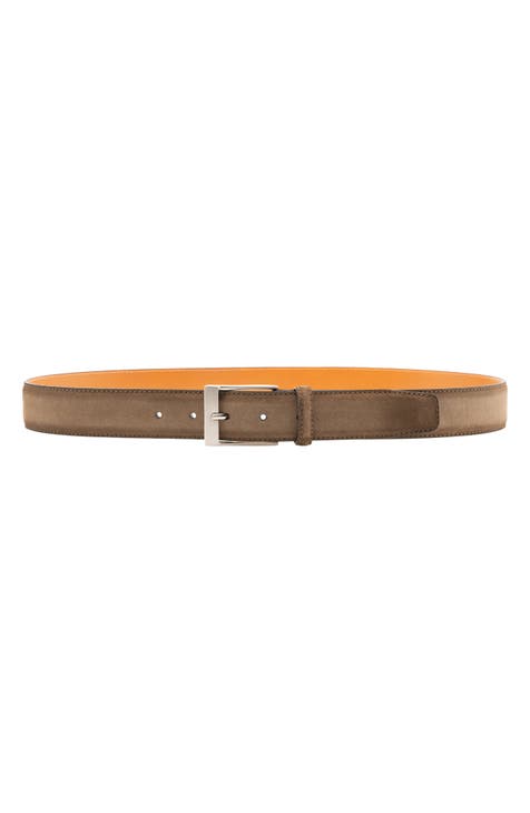 Buy Mens Luxury Belt Patent Leather With Beige Suede 