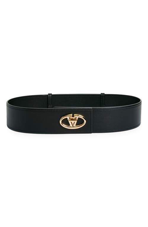 Shop Valentino Garavani The Bold Vlogo Belt In Nero