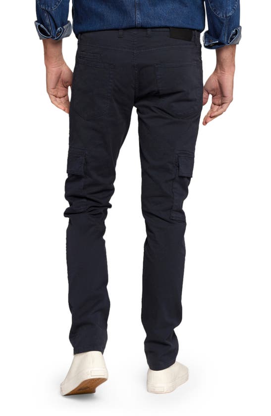 Shop Current Elliott Current/elliott The Ford Slim Fit Twill Cargo Pants In Navy