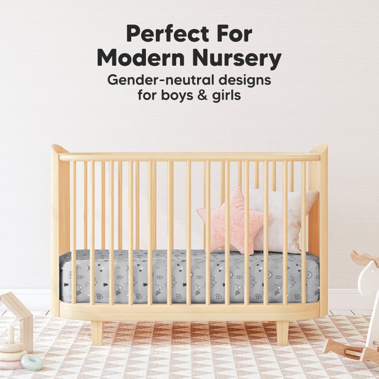 Keababies Isla Fitted Mini Crib Sheets In Woodland