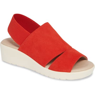 Johnston & Murphy Cassandra Slingback Platform Sandal, Red