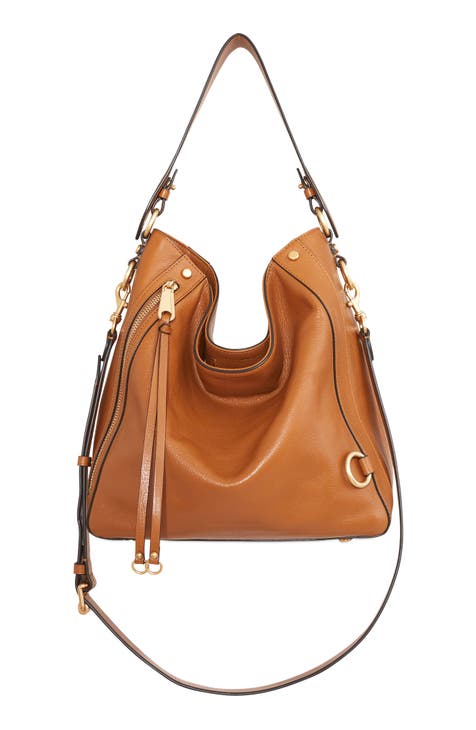 rebecca minkoff suede hobo bag